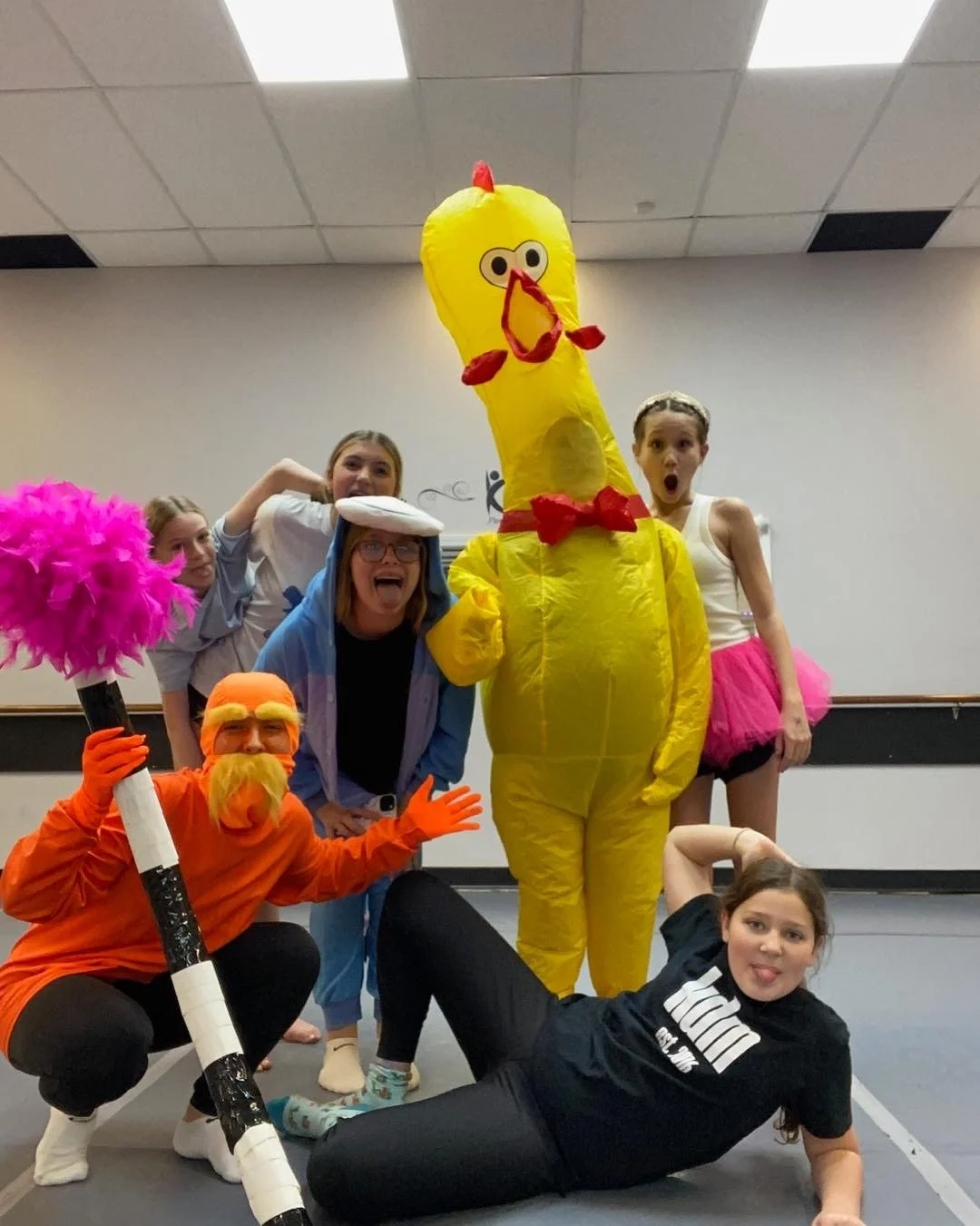 A Lorax, chicken, shark and butterfly&rsquo;s walk into a dance studio&hellip;