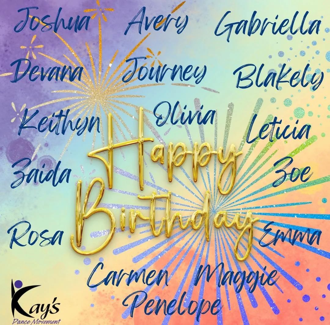Happiest of Birthdays to our January dancers!!