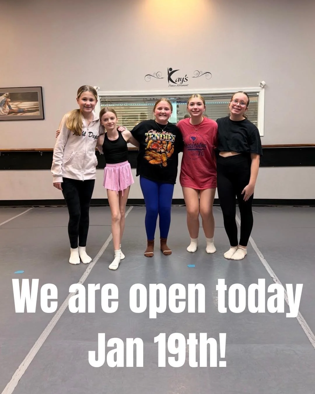 We have classes today. Happy MLK Day!