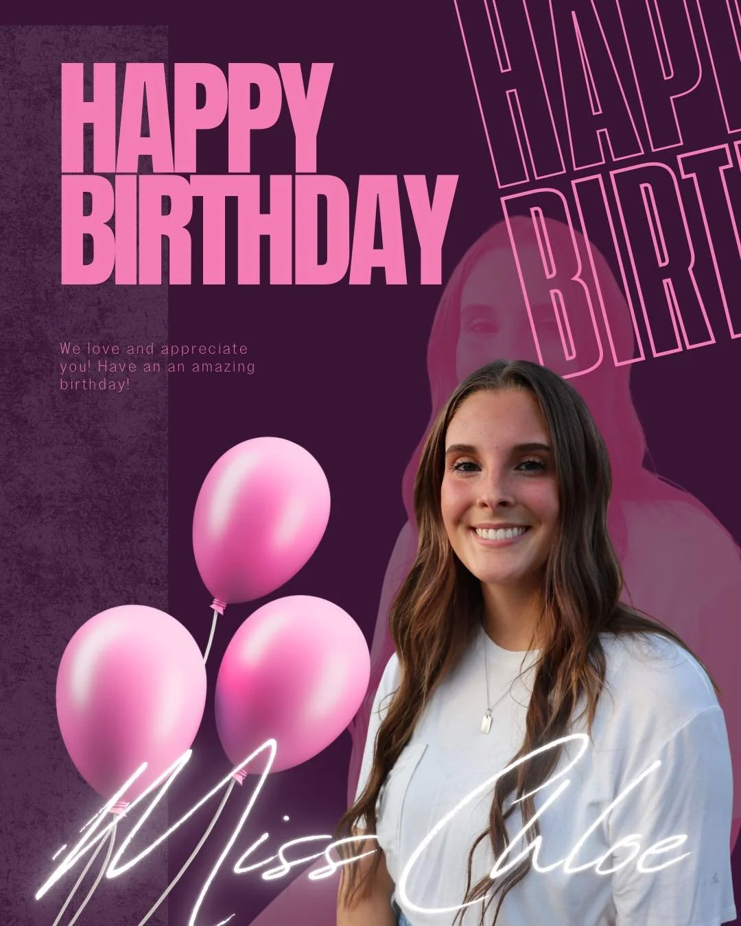 Wishing Miss Chloe Happy Birthday! We hope today is as wonderful as you!