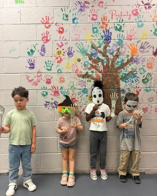 Things are getting a little spooky. We love October activities!