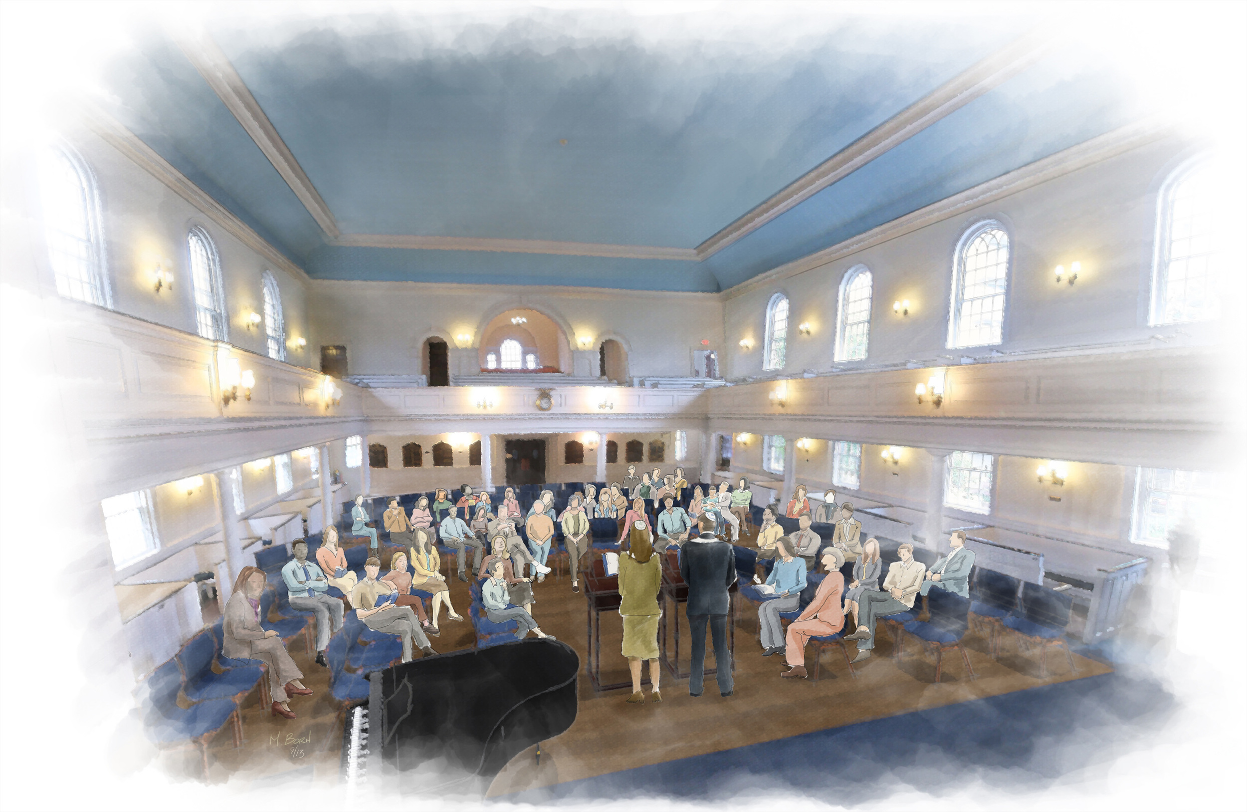 BornIllustration-Temple Sinai-View From Bema.jpg