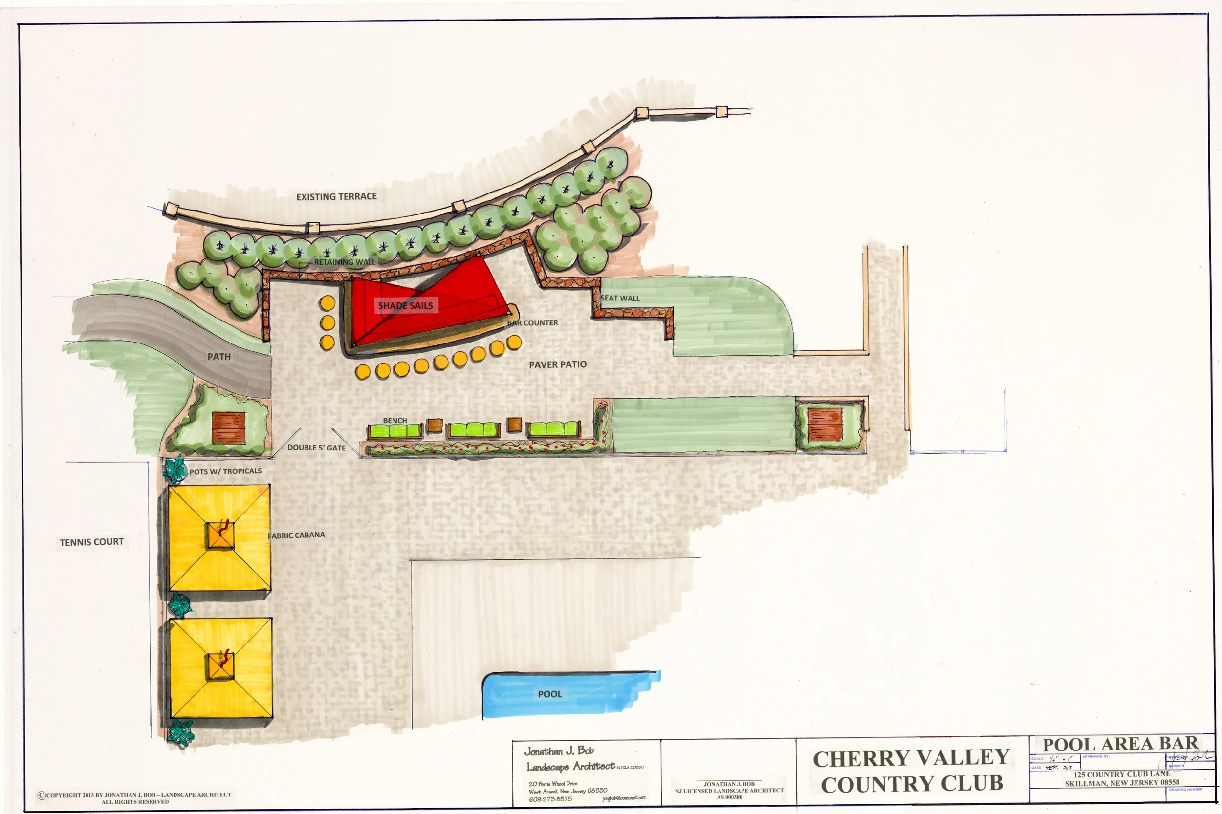 Cherry Valley Country Club - Pool Area Bar