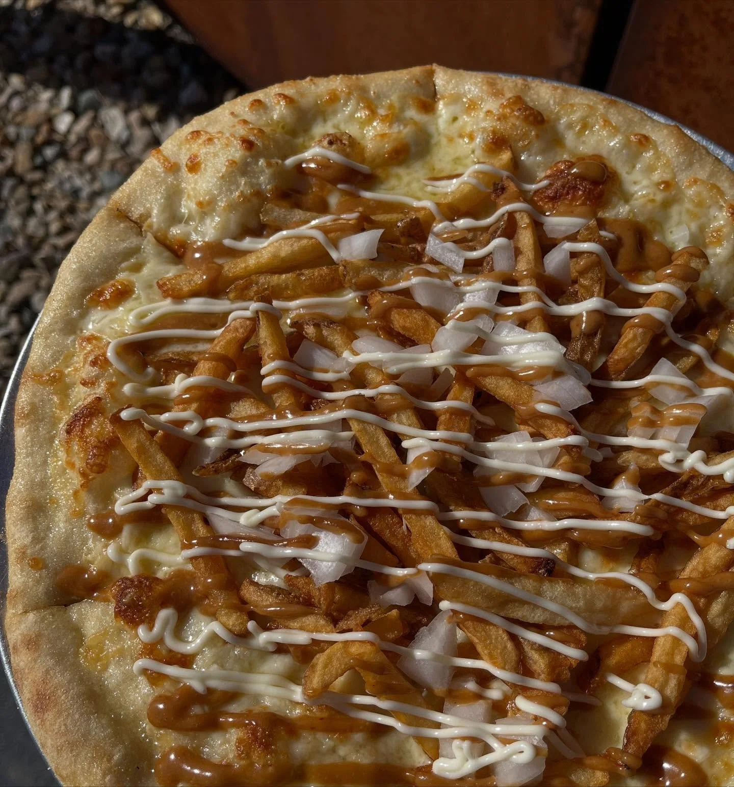 War Pie available tonight at our @monniklouisville tap takeover! Starts at 5pm ✌️ 
#pizzabeervictory #fries #pizza #beer