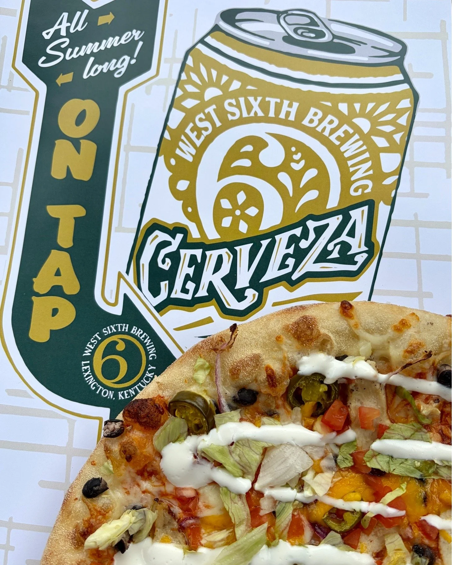 Last week for the Taco pizza but we'll have @westsixth Cerveza on draft all summer!

#patioseason #louisvilleeats #PizzaLovers #westsixth