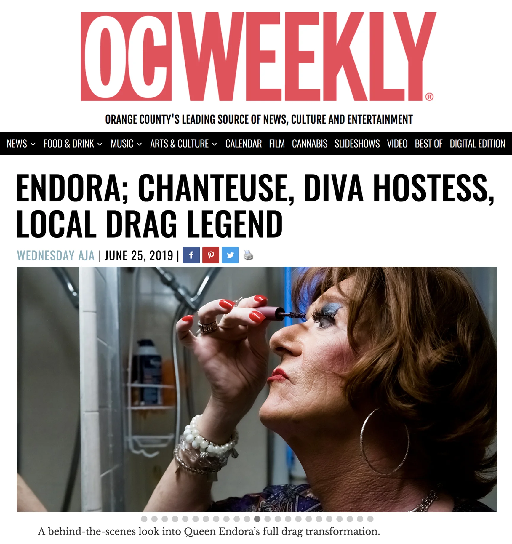 OC WEEKLY ENDORA LOCAL DRAG LEGEND