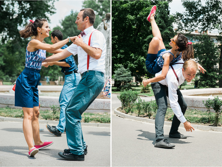 Swing dancing 