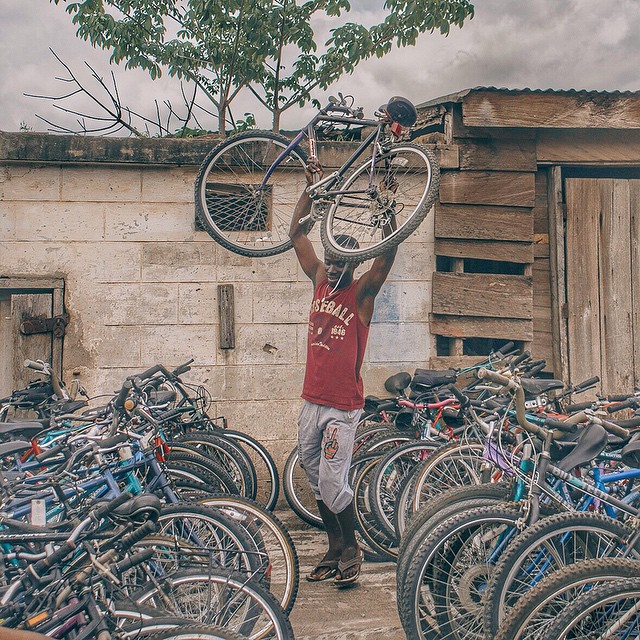 Goooood afternoon freedom riders! Baba Kasim says THANK YOUUUU to all the generous souls who made this incredible shipment of bikes possible!