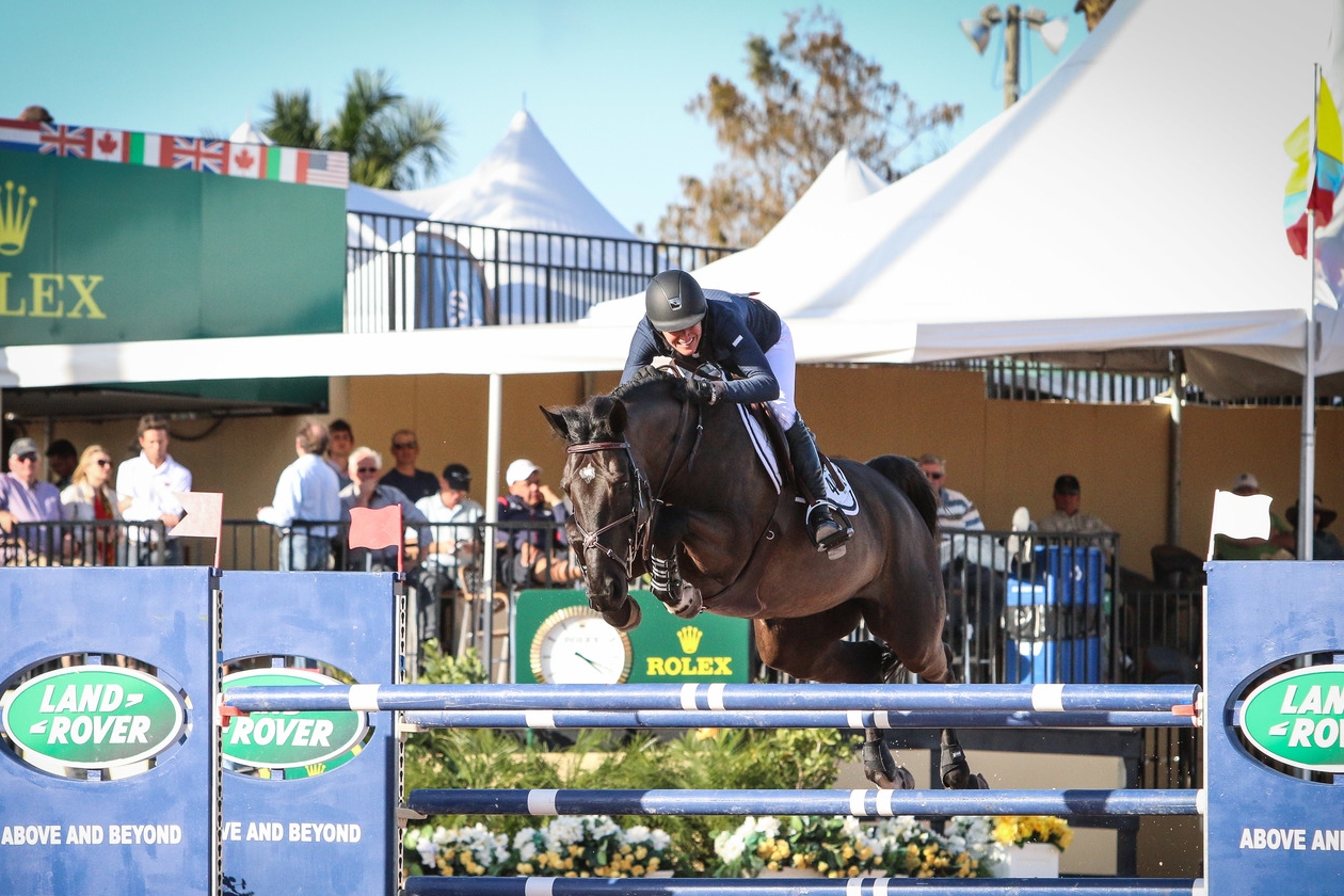 Molly Ashe and Balous Day Date at the 2015 Winter Equestrian Festival presented by Rolex
