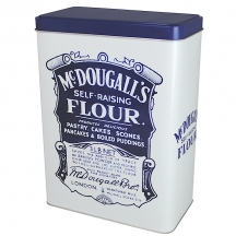 Flour Storage Plain & Self Raising Retro Style Tins Containers Kitchen  Canister