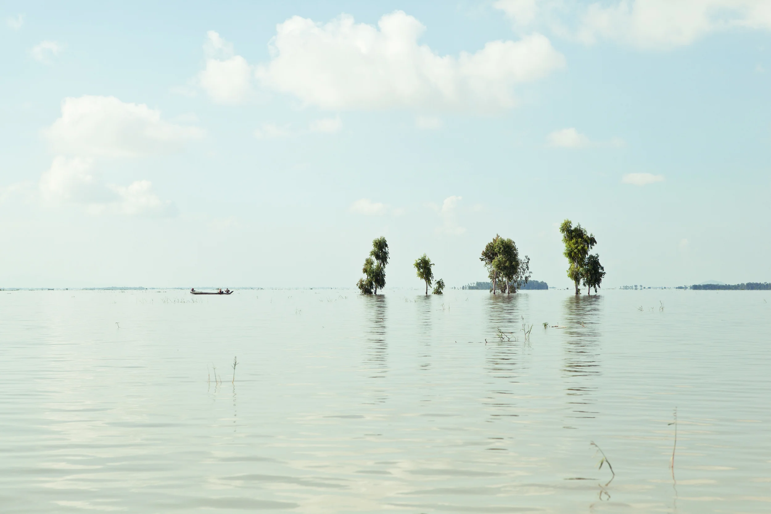 fischen im hochwasser