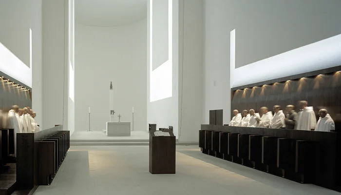Interior remodelling of St. Moritz Church by John Pawson