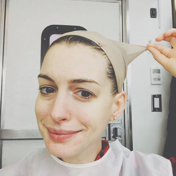 @annehathaway I've got something like diaper rash on my chin and pantyhose on my head #glamour #werk 87.8k likes
