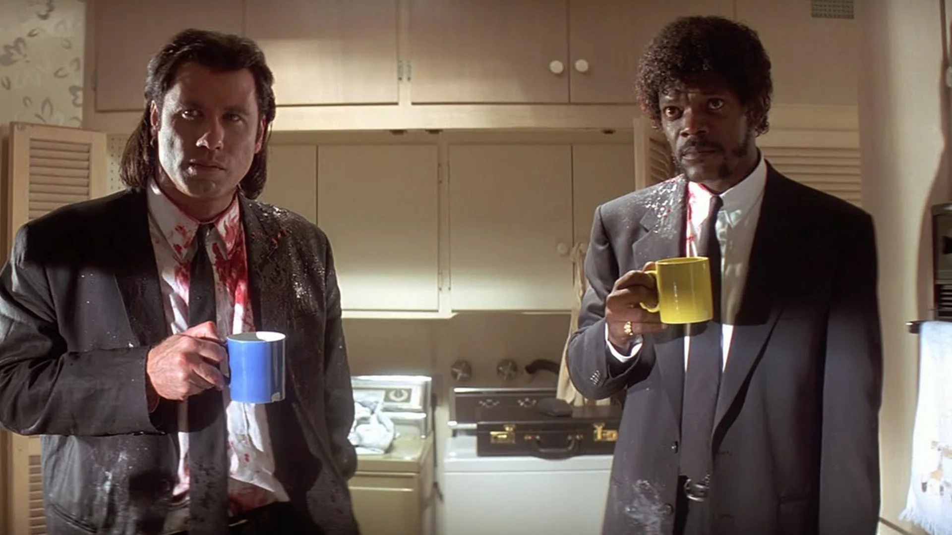 John Travolta and Samuel L Jackson rose to fame as Vincent Vega and Jules Winnfield, well scripted urban thugs in Tarantino's Pulp Fiction.