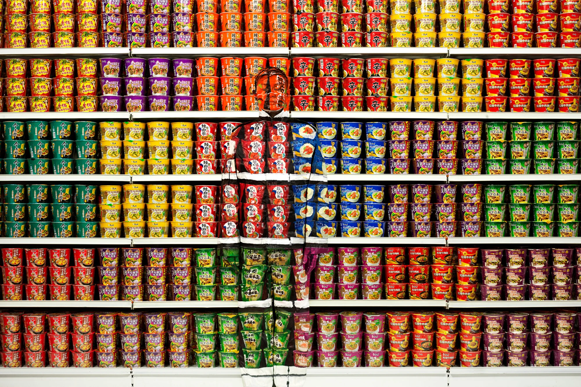 Cover image is by Liu Bolin . Liu Bolin is a Chinese performance artist who has earned himself the nickname 'The Invisible Man'. His Hiding in the City series is a form of 'silent protest' against the Chinese government's policies in the years since the Cultural Revolution.