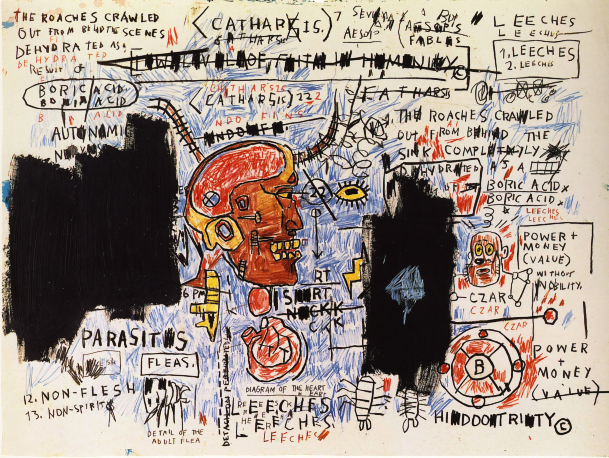 Leeches by Jean-Michel Basquiat