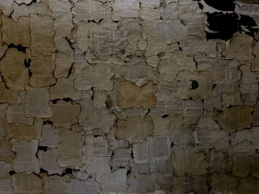 puzzle of burned book pages