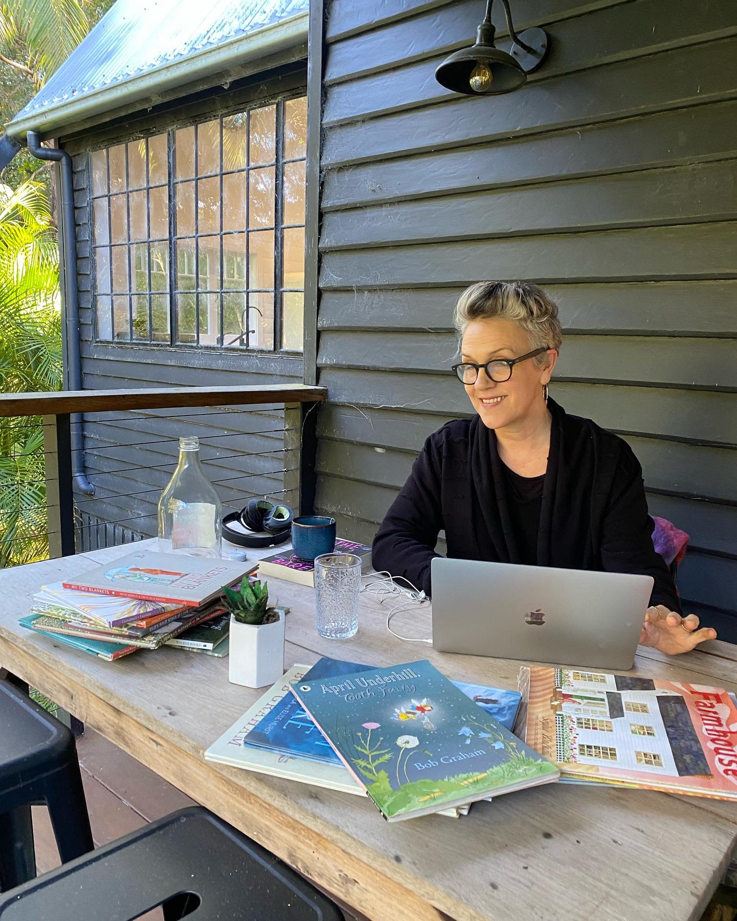 I&rsquo;ve been writing and dreaming up stories here all day - up in the hills behind Byron, with writing friends Zanni and Tristan. 

While I wait for my current work-in-progress to come back from my lovely publisher, I&rsquo;ve been working on pict