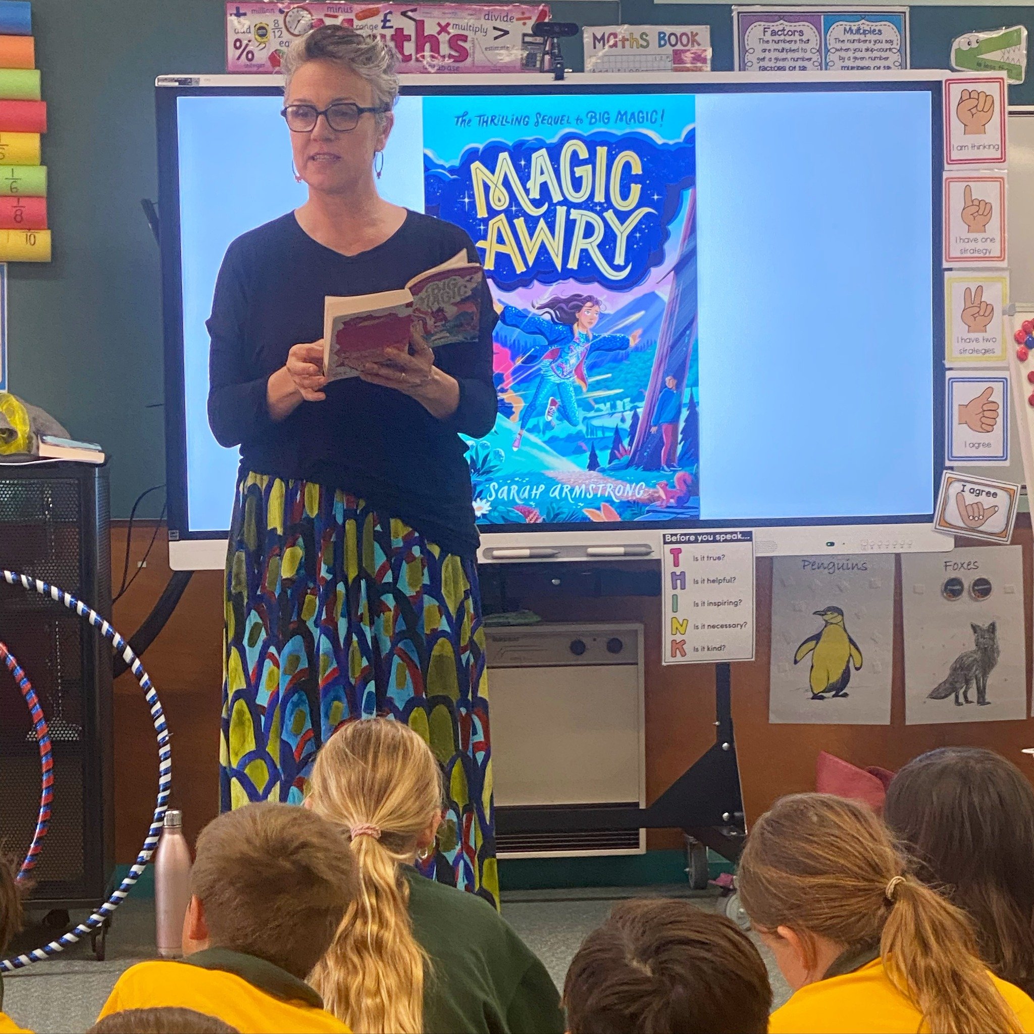Today, these amazing kids and I wrote a story about a guy called Peanut who had a huge, magnificent nose and was widely celebrated, until&hellip;. a girl called Cashew came along with an even mightier nose. 

I love visiting schools and working with 