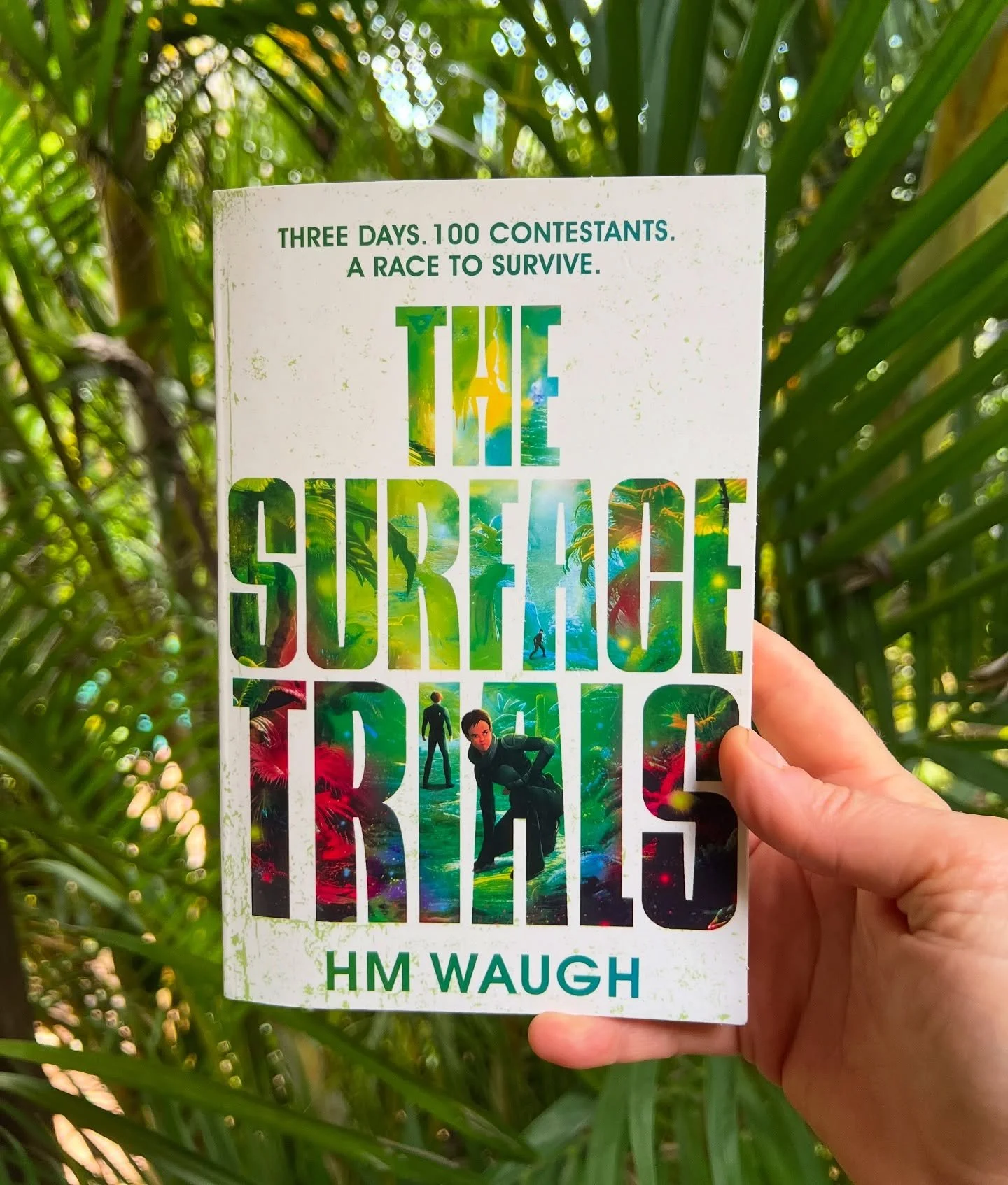 &lsquo;The Surface Trials&rsquo; by HM Waugh has high stakes and pacy adventure. I&rsquo;m not normally a sci-fi/spec-fic reader but this REALLY drew me in. 
&nbsp;
Groups of teens are dropped onto a mystery planet in an elimination quest &ndash; the