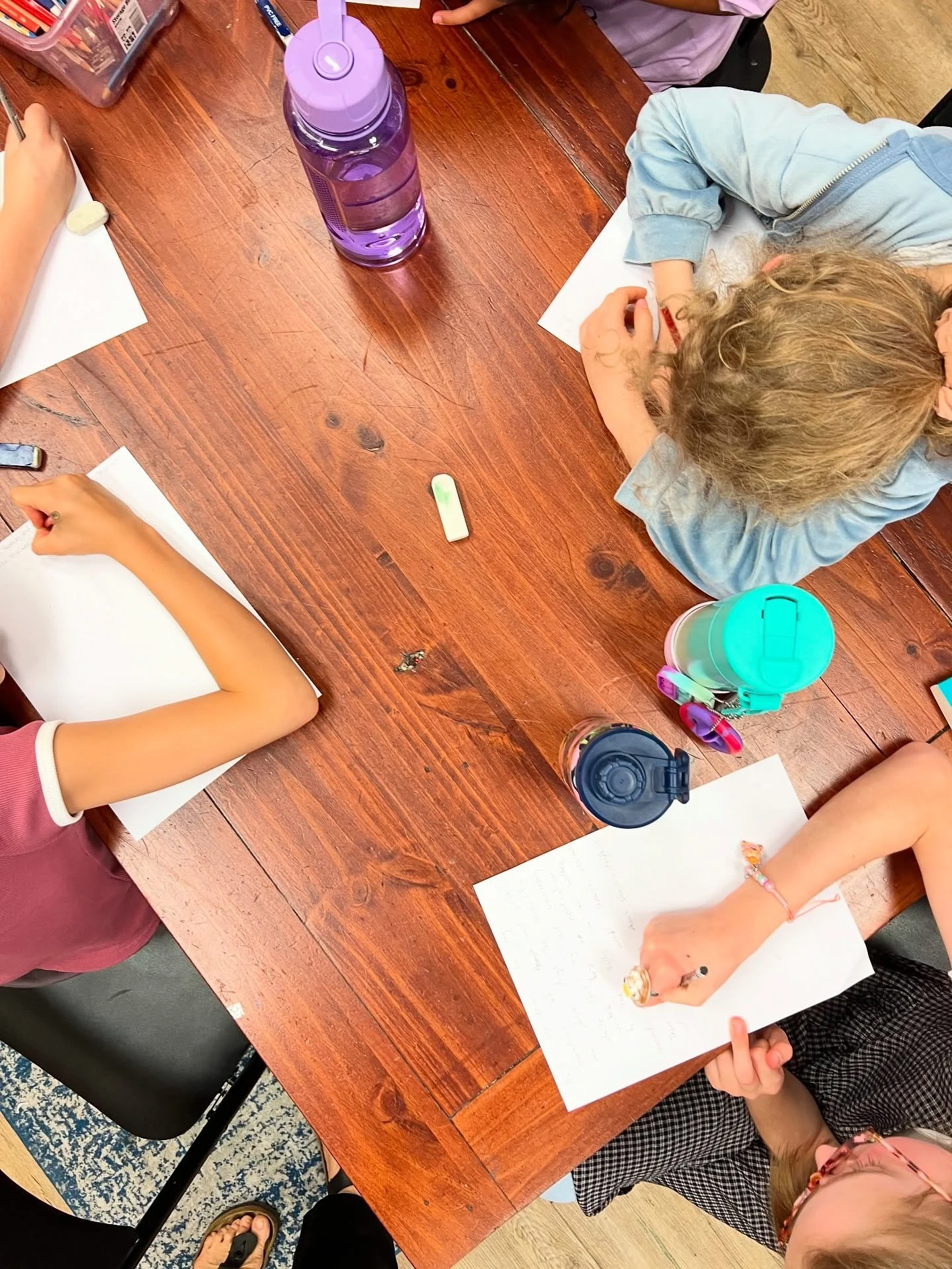 I hung out yesterday with some of the very best folk in Brisbane&rsquo;s kidlit world. 

First, the kids. &nbsp;I taught two amazing groups of young writers a school-holiday workshop. Geez, I love seeing kids writing furiously and then hearing their 