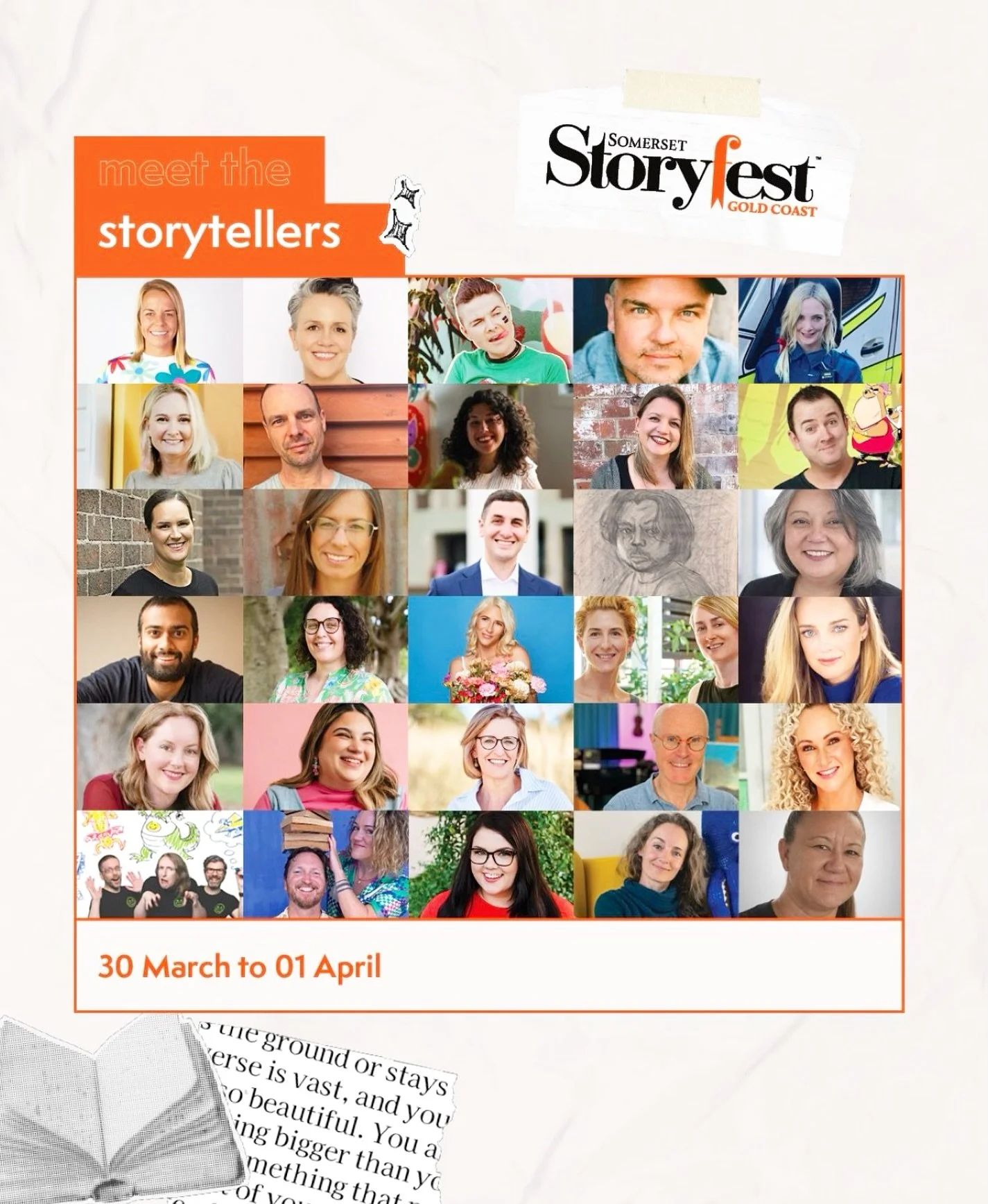 I&rsquo;m thrilled to be appearing at this year&rsquo;s Storyfest on the Gold Coast - along with all these amazing authors and illustrators. 

Storyfest is the first children&rsquo;s writers festival I ever attended and I was blown away by the atmosp