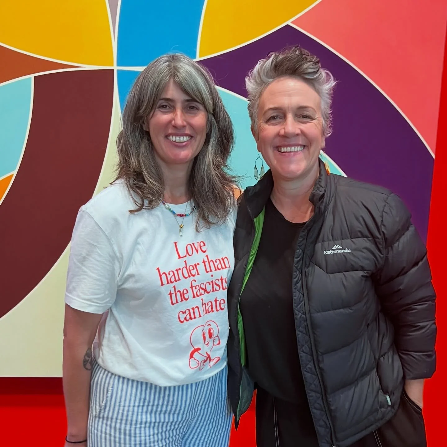 So happy that my path crossed - as she drove south and we drove north - with my friend Marika Sosnowski so we could celebrate her book being shortlisted for the prestigious Stella Prize. 

I think &lsquo;58 Facets: On Violence and the Law&rsquo; is p