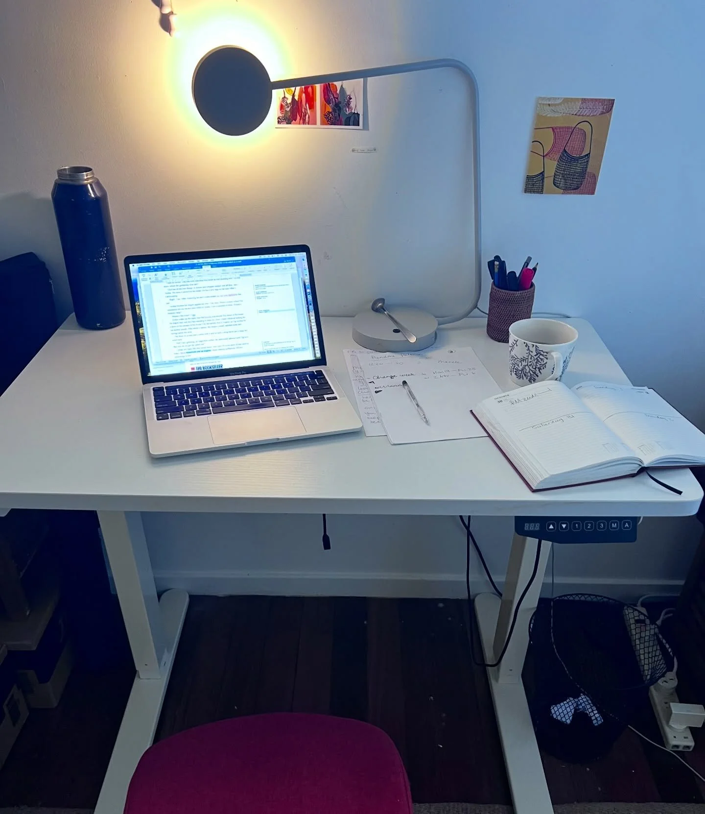 Back home after our camping holiday, back at the desk and responding to final line edit queries on my next book (out August). 

This is definitely my favourite part of the book-creation process. All the hard work&rsquo;s done and I can almost feel th