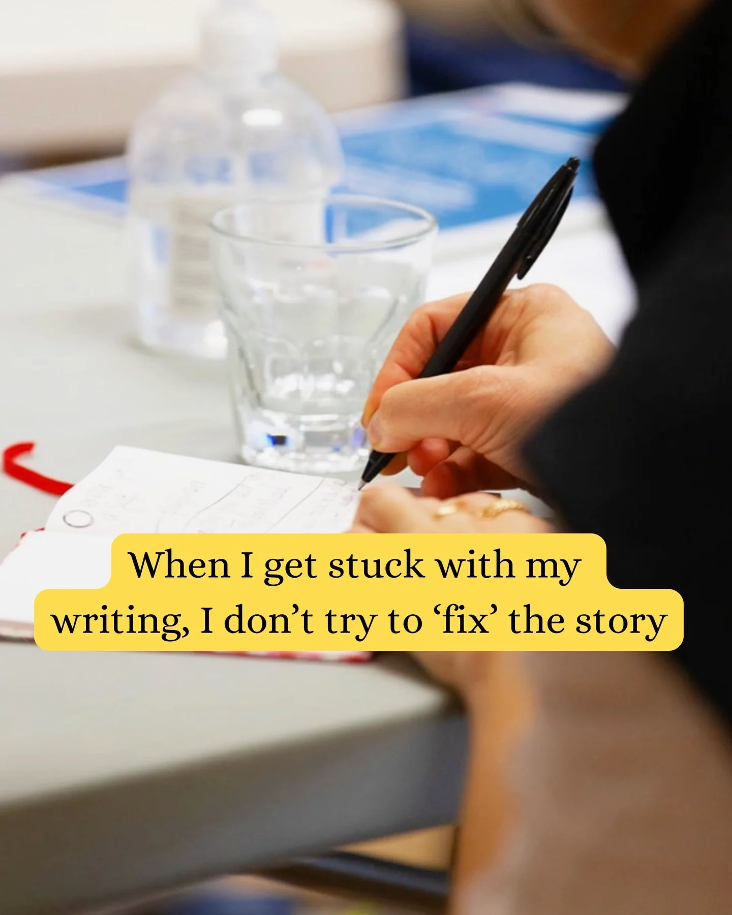 If I ever feel even a little bit stuck with my writing, I have a range of tricks to get me going again. 

This is one. Never fails.