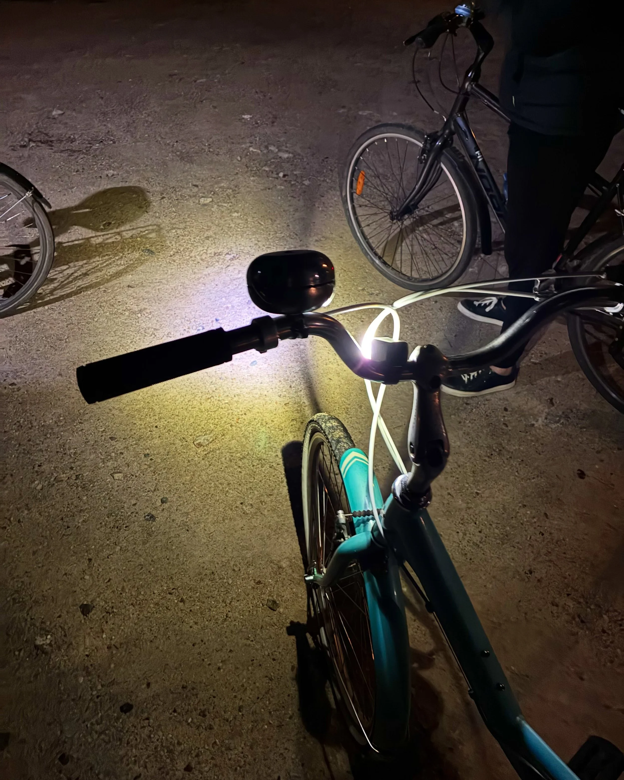 Last night, we took a 20 km moonlit ride on the Rail Trail &ndash; through the bush between Burringbar and Stokers Siding. 
&nbsp;
We saw glow worms in the tunnel under (the notorious) Burringbar Range and an owl or two. 
&nbsp;
There&rsquo;s somethi
