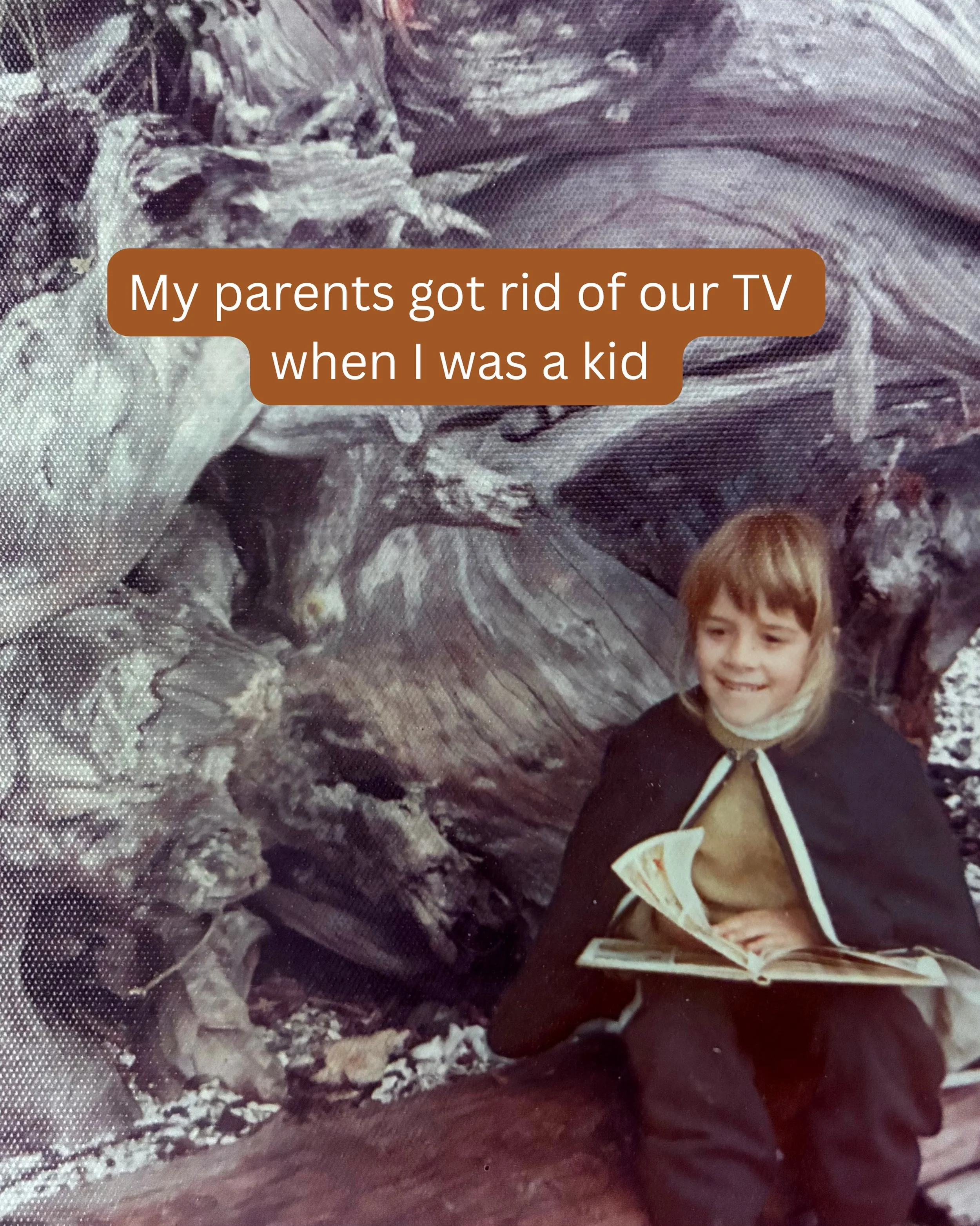 My mum and dad saw how much the TV interfered with homework and reading. 

For me, as a nine-year old, this meant I read a book a day. I read when I woke, I read at school (under my desk), after school and before bed. 

I sometimes wonder what my par