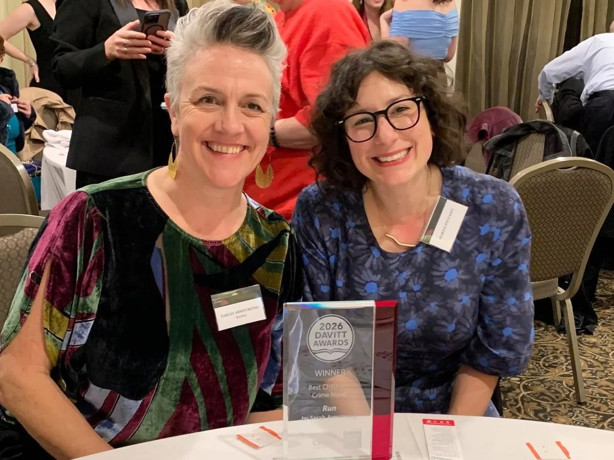 With my Hardie Grant publisher, Marisa Pintado last night, celebrating &lsquo;Run&rsquo; winning the children&rsquo;s category of the Davitt Award for crime writing by women! 

As I said in my speech, I adore Marisa, she&rsquo;s a most-excellent huma