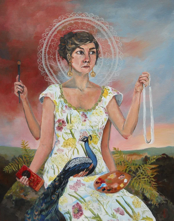 muse , acrylic on canvas 16" x 20"