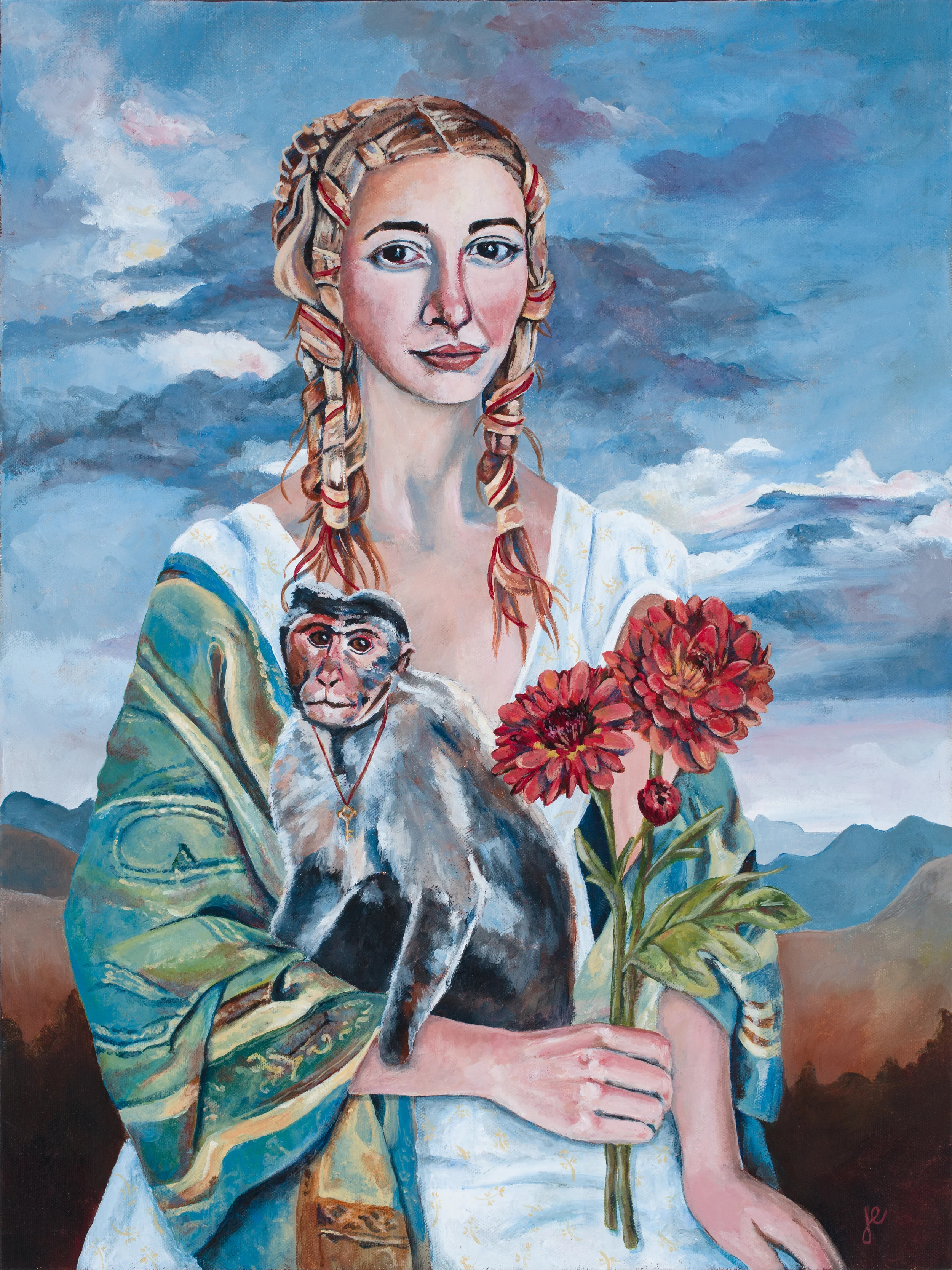 the rescuer acrylic on canvas, 18" x 24"
