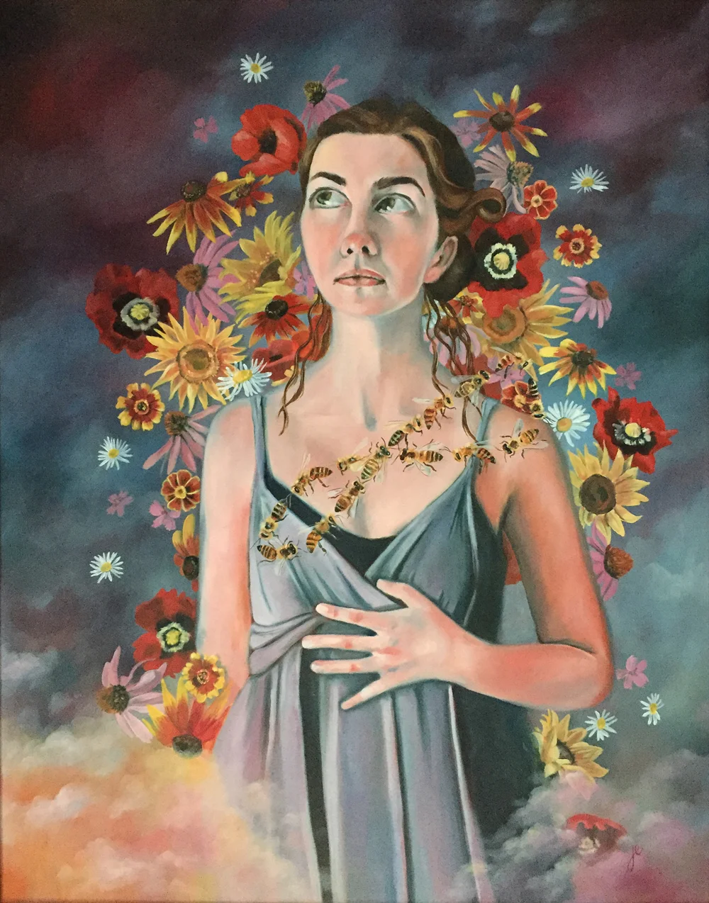supernova oil on canvas 22" x 28"