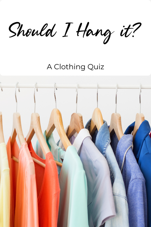 Should I hang this? A Clothing Quiz!