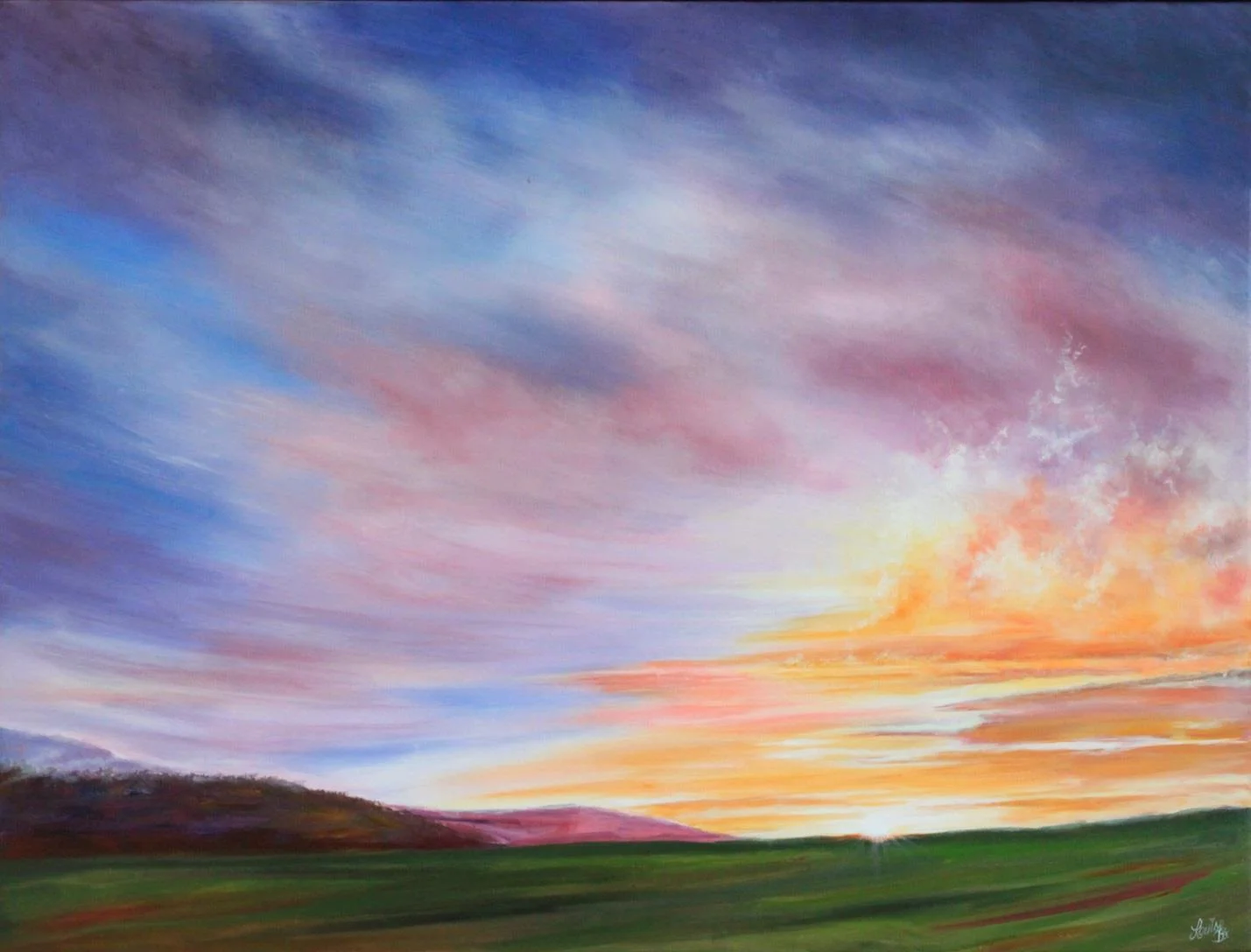 LE FEU (collection personnelle) 28’’ x 36’’ 