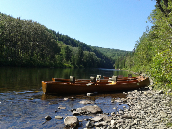 Notre magnifique Rivière Matapédia bordée de sa forêt diversifiée Photo: Louise Beaupré