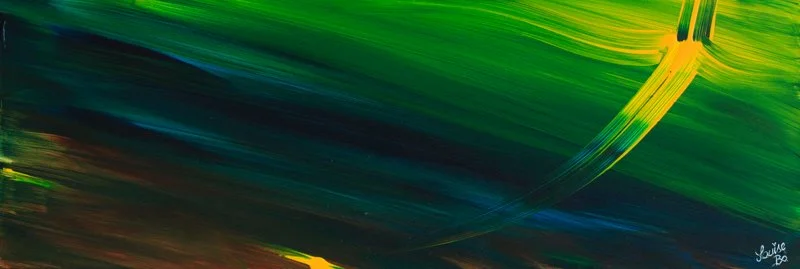 Oeuvre spontanée à l'acrylique