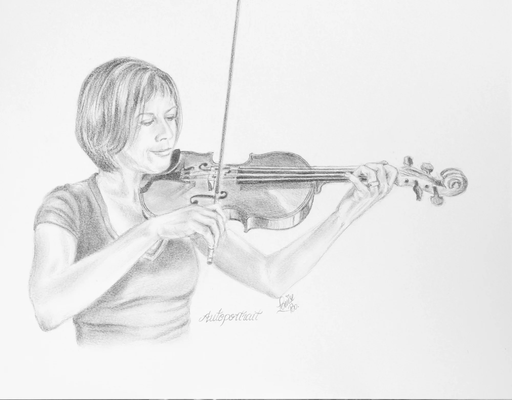 Autoportrait au graphite