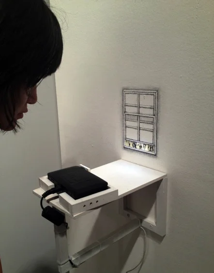 Window View, 2012, Video Installation, Projection on pencil drawn window on wall, 3min loop, Color, Sound