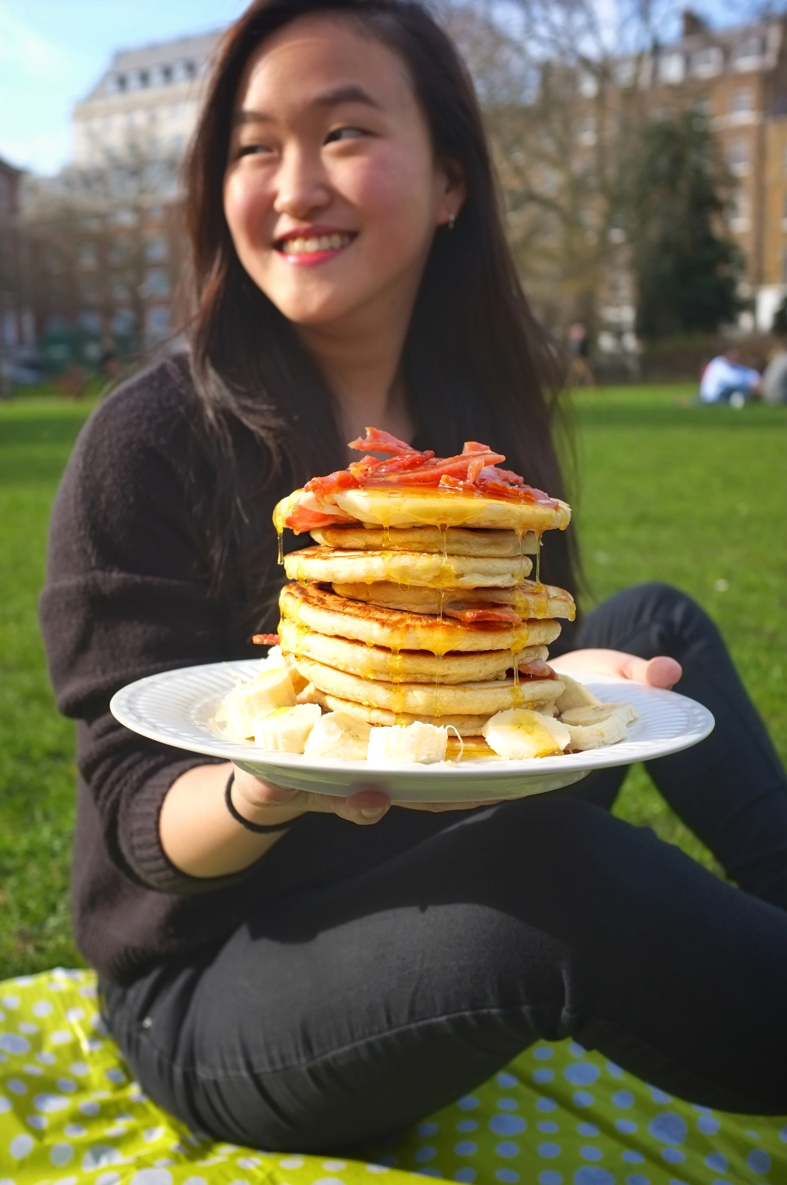Bacon, banana and golden syrup.