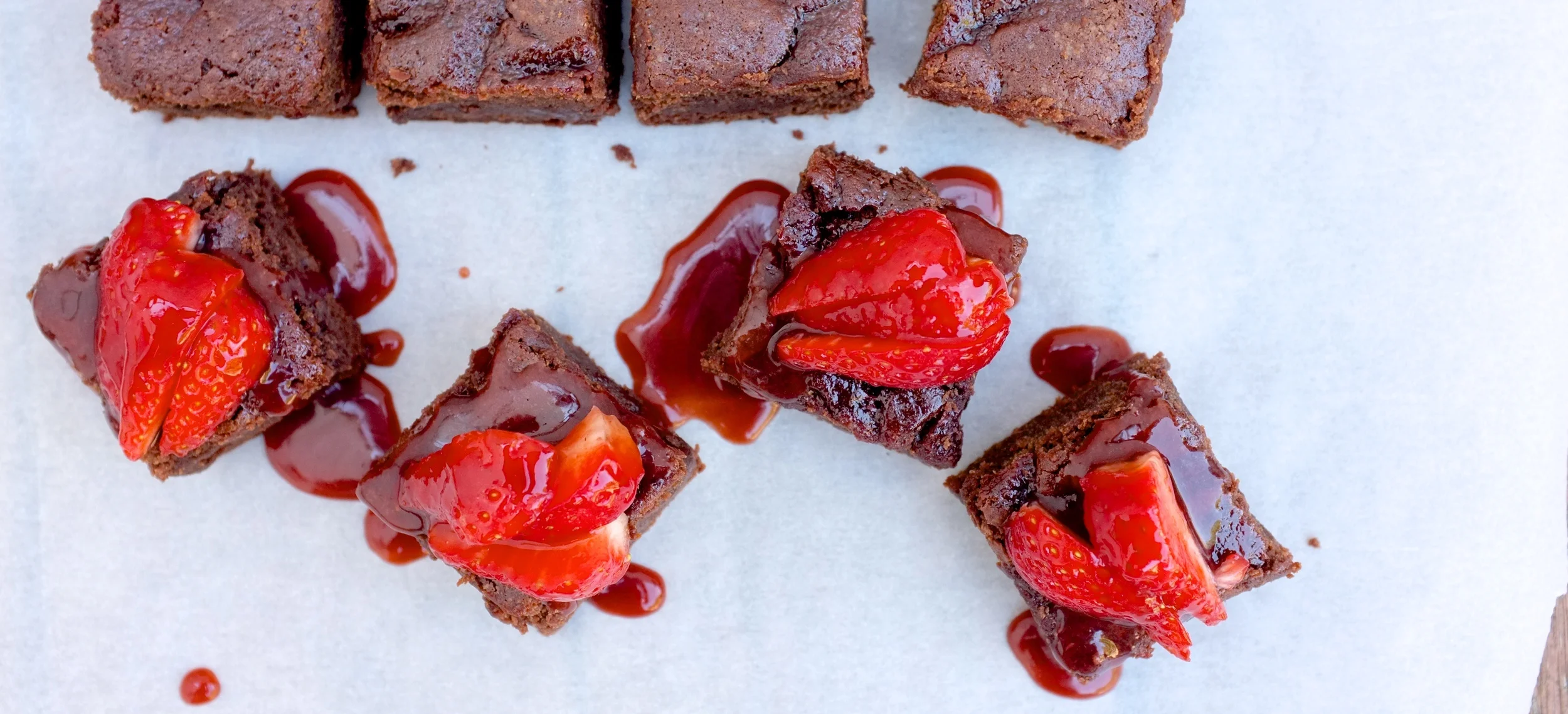 Strawberry & Balsamic Vinegar Brownies