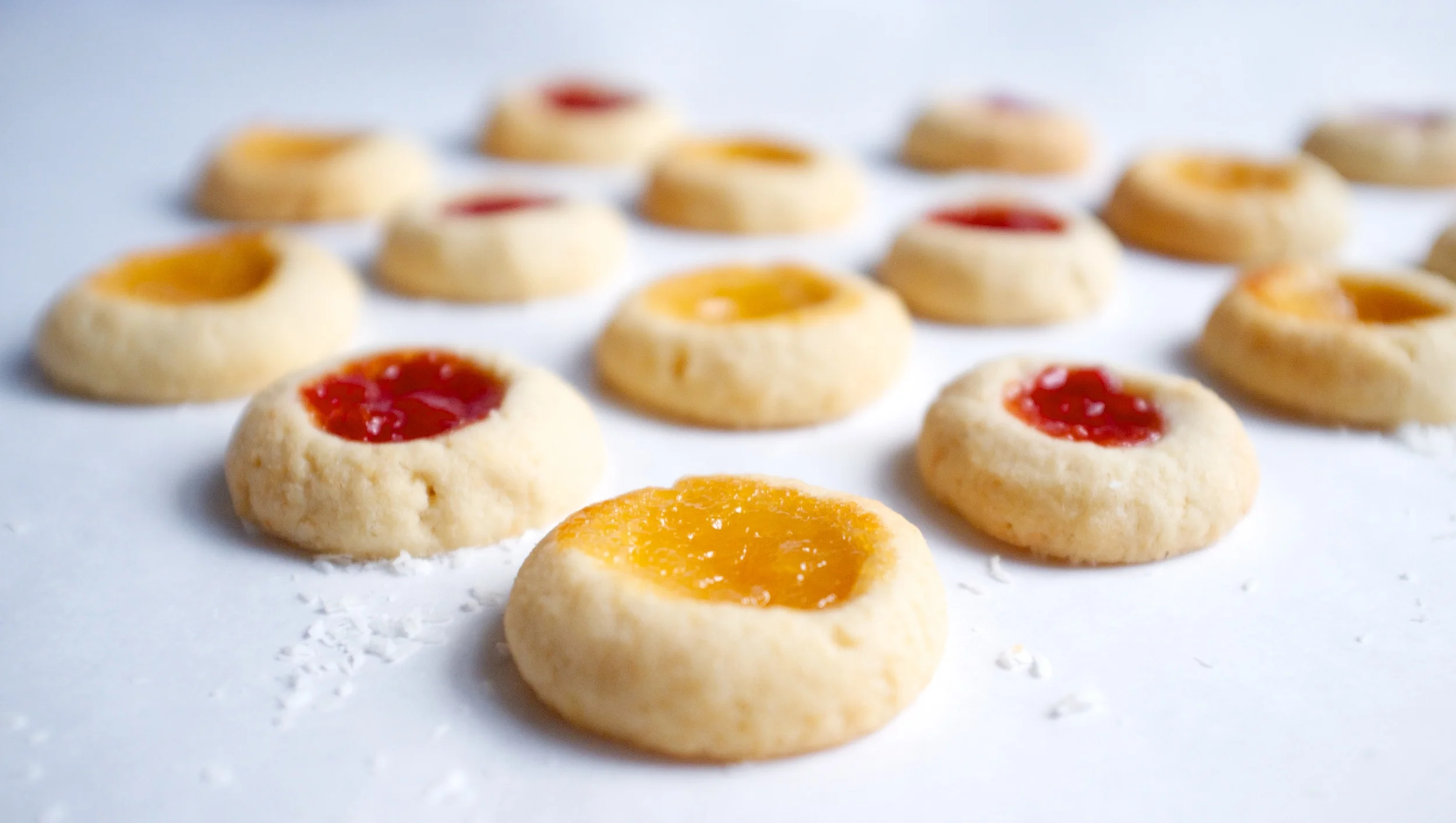 Coconut & Passionfruit Thumbprint Cookies