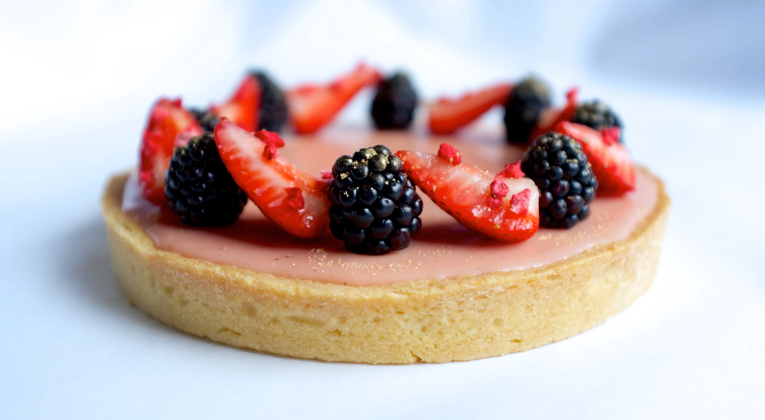 Rhubarb White Chocolate Tart