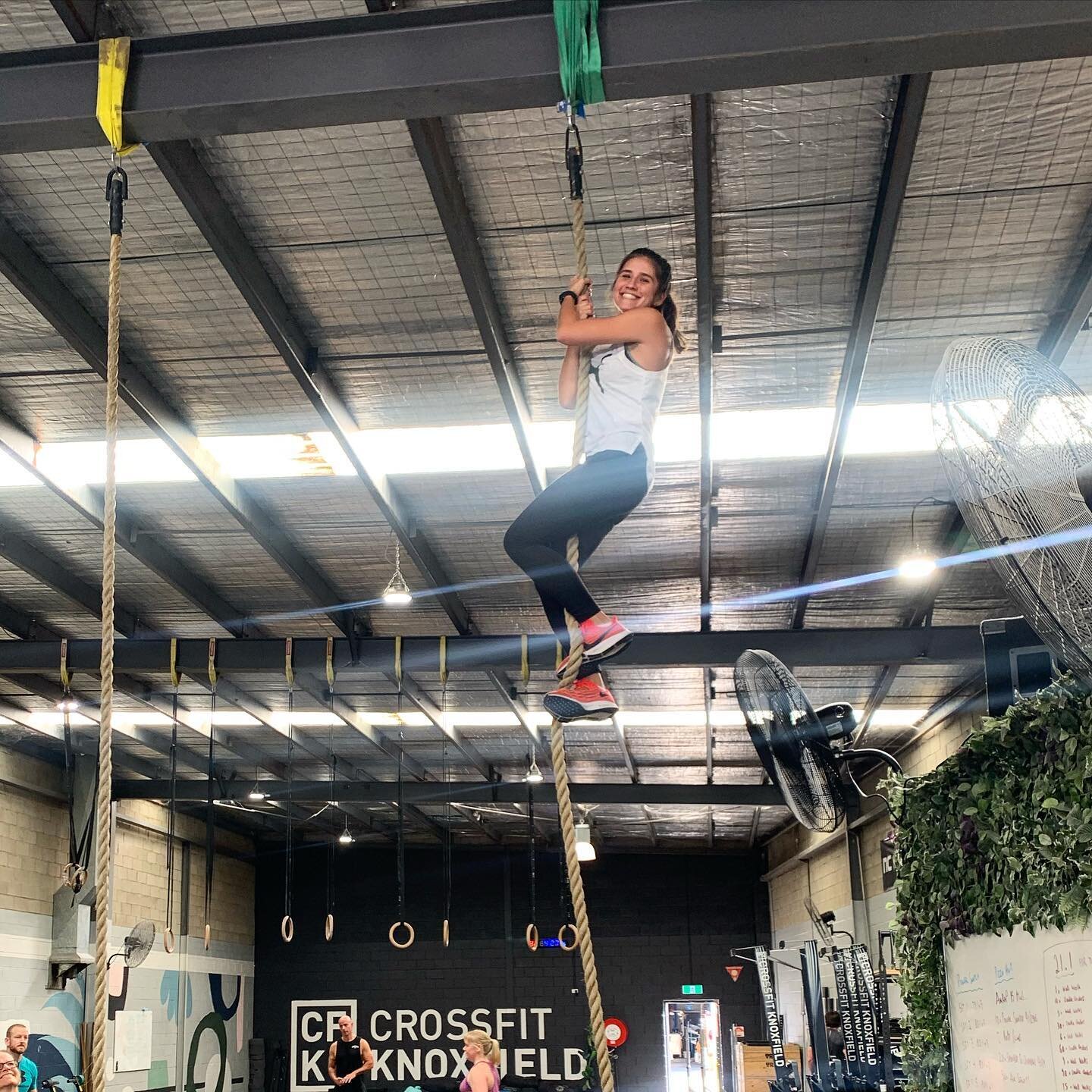 Awesome work Ana for getting her first Rope climbs! 💙👏💪🏻

Interested in joining CFK? Text CFK to 0401 562 086 to redeem a 14 day free trial 🤙

@ana_jaramillomr #CFK #CrossFit #gains #fitfam