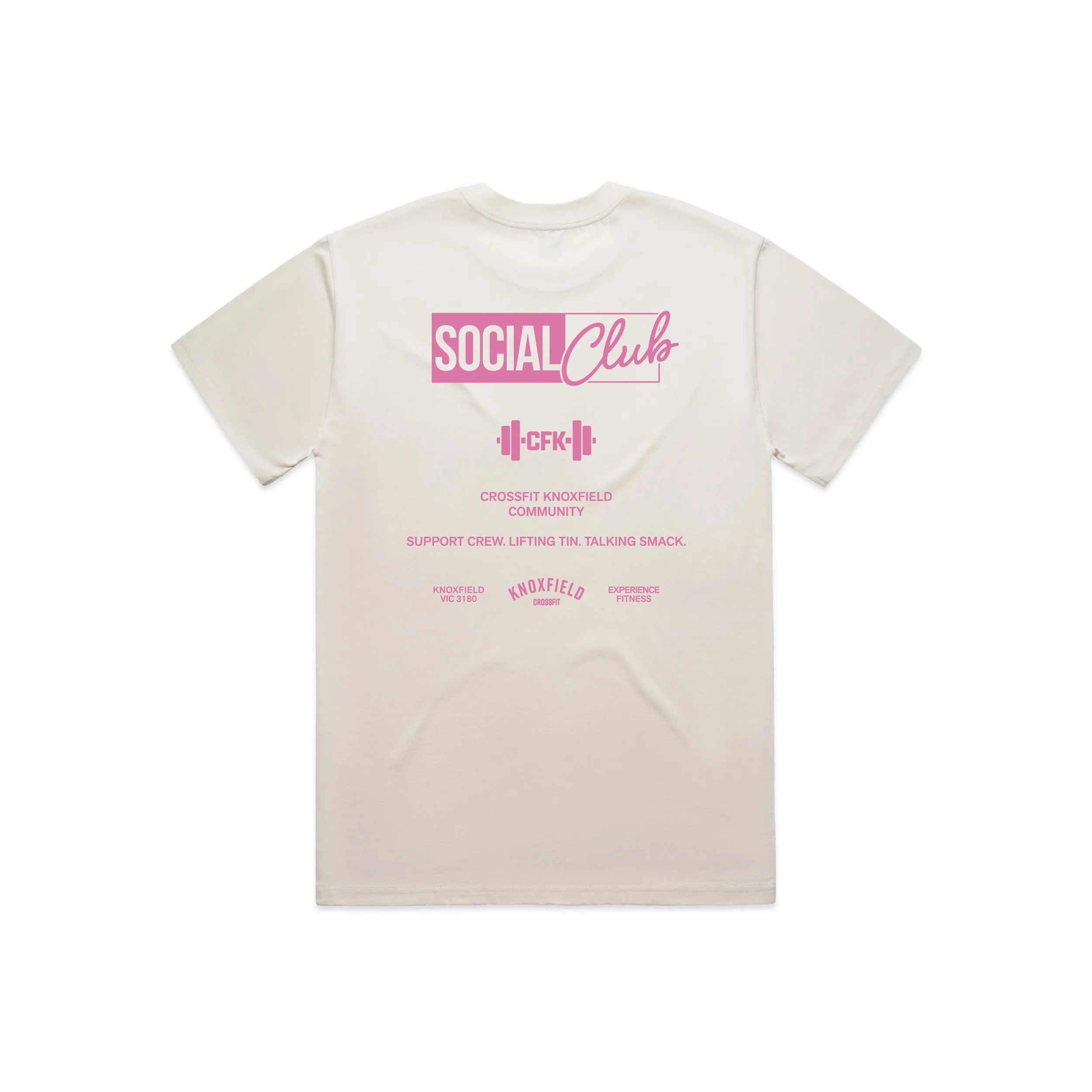 Crossfit Knoxfield_SOCIAL CLUB-Heavy Tee_Ecru-BACK.jpg