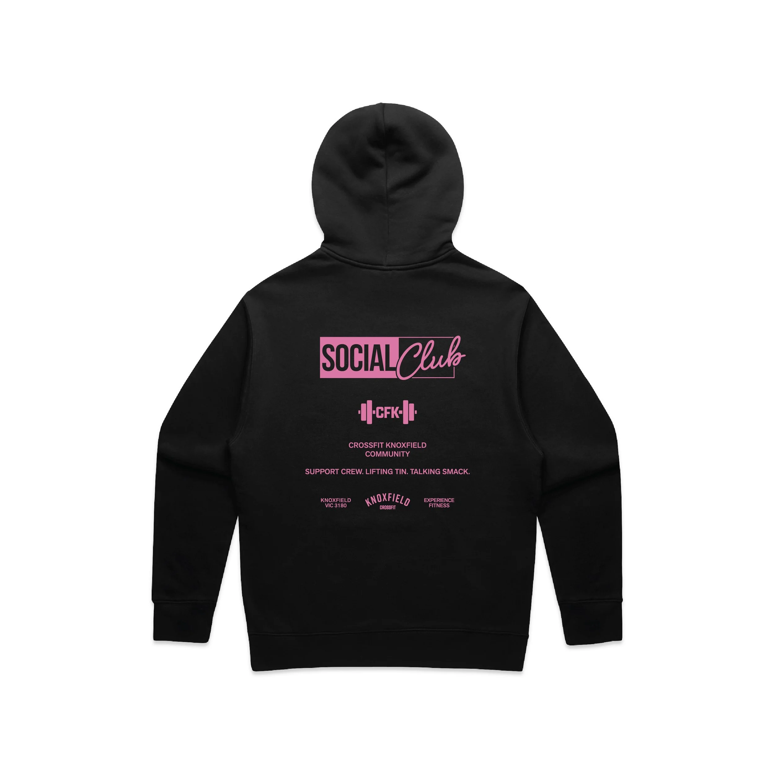 Crossfit Knoxfield_SOCIAL CLUB-PINK-Relax Hood_Black-BACK.jpg