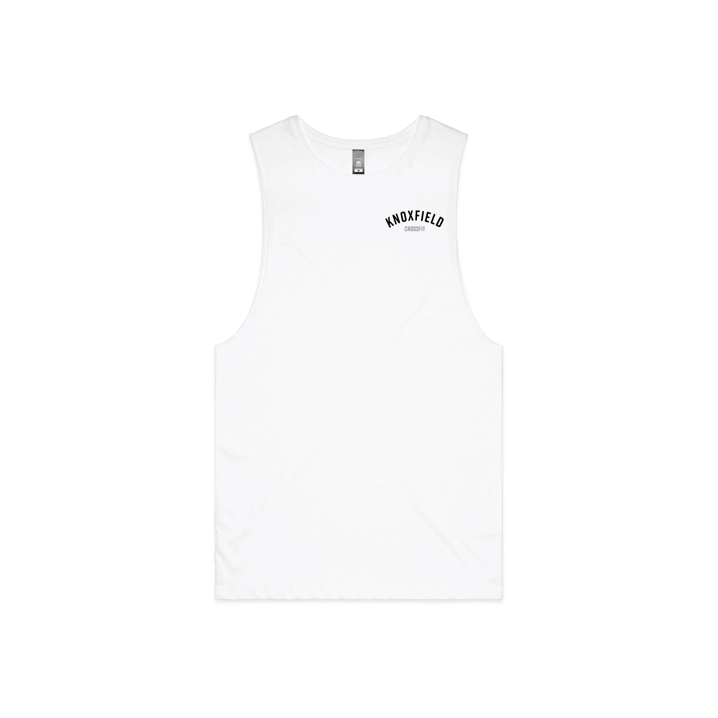 Crossfit Knoxfield_SOCIAL CLUB-Barnard Tank_White-FRONT.jpg