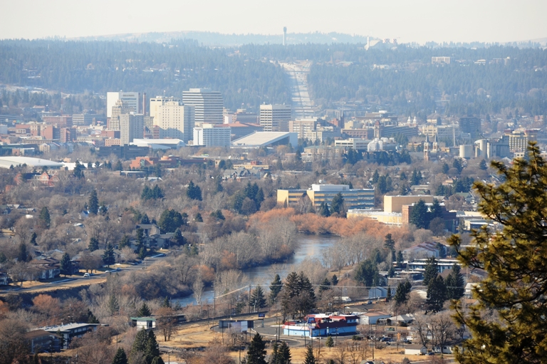 Southwest View of Downtown and Avista